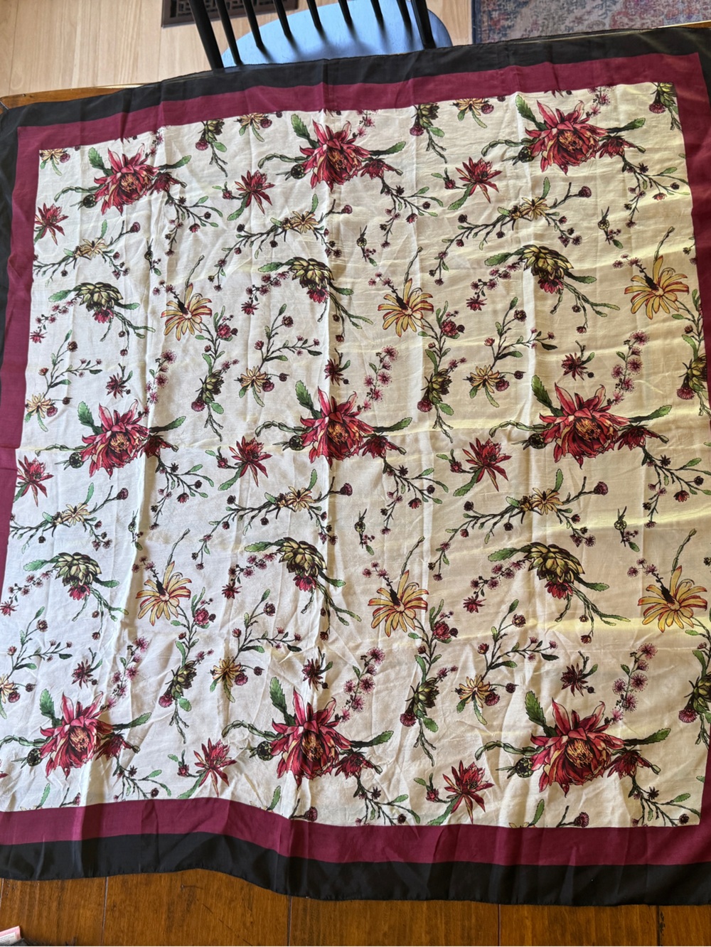 Chan Luu silk 38x38” scarf. EUC. This could be come a fav scarf or heirloom